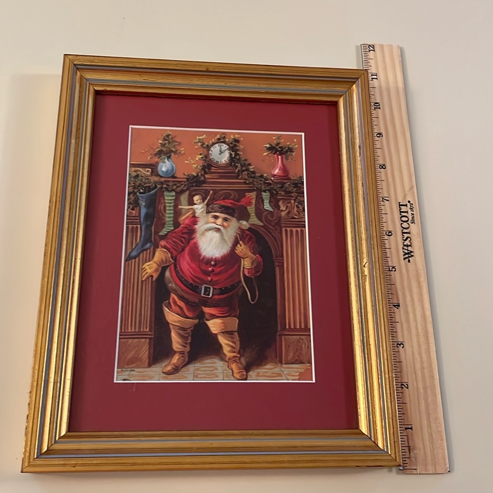 Matted and Framed Print 5x7 Santa Claus